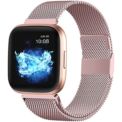 Buy ZWGKKYGYH Compatible with Fitbit Versa and Versa 2 Bands for Women Men, Rose Gold Stainless Steel in India.