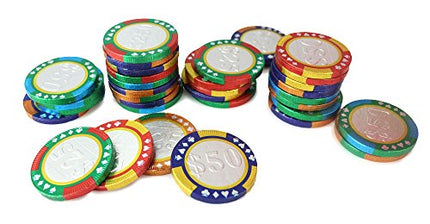 Chocolate Casino Chips - Las Vegas Poker Coins in Colorful Foil - 1 Pound