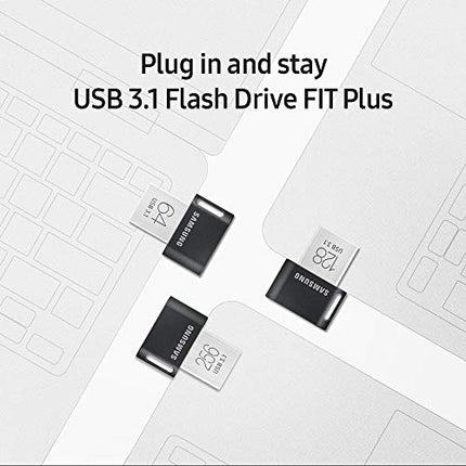 SAMSUNG FIT Plus 3.1 USB Flash Drive, 128GB, 400MB/s, Plug In and Stay, Storage Expansion for Laptop, Tablet, Smart TV, Car Audio System, Gaming Console, MUF-128AB/AM in India