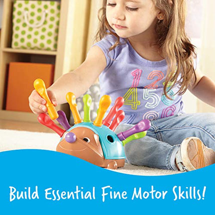 Learning Resources Spike The Fine Motor Hedgehog - 14 Pieces, Ages 18+ months Toddler Learning Toys, Fine Motor and Sensory Toys, Educational Toys for Toddlers, Montessori Toys in India