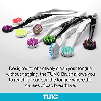 Peak Essentials | The Original TUNG Brush Kits | Premium | Tongue Cleaner | Odor Eliminator | Fight Bad Breath | Fresh Mint | BPA Free | Made in America | (1 Count)