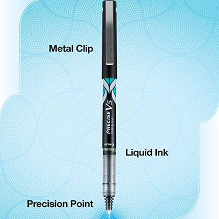 PILOT Precise V5 Stick Deco Collection Liquid Ink Rolling Ball Stick Pens, Extra Fine Point (0.5mm) Assorted Ink Colors, 9-Pack (38811) in India