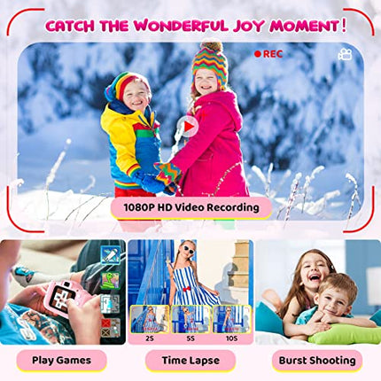 Buy Kids Camera, Upgrade HD Digital Camera for Toddlers, Kid Camera Toys for 4 Year Old Girls Boys, in India