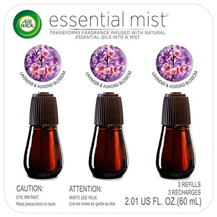Air Wick Essential Mist, Essential Oil Diffuser Refill, Lavender & Almond Blossom, 3 Count, Air Freshener in India