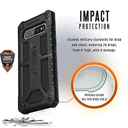 UAG Samsung Galaxy S10 [6.1-inch Screen] Monarch [Black] Military Drop Tested Phone Case