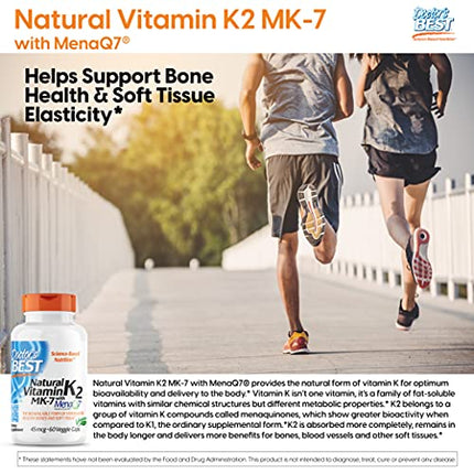Buy Doctor's  Natural Vitamin K2 MenaQ7 Vegetable Capsules, 60-Count India