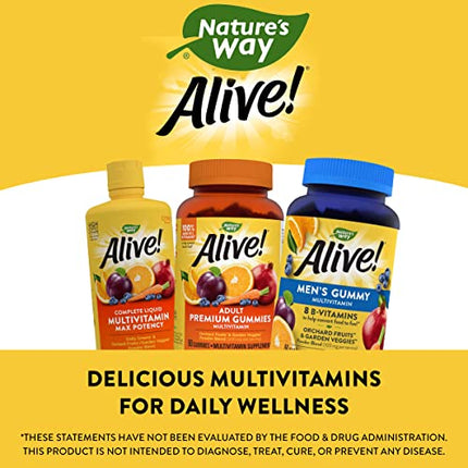 Nature’s Way Alive! Men’s Gummy Multivitamins, High Potency Formula, Supports Whole Body Wellness*, Fruit Flavored, 60 Gummies in India