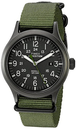 Buy Timex Men's TW4B04700 Expedition Scout 40 Green Nylon Slip-Thru Strap Watch in India India