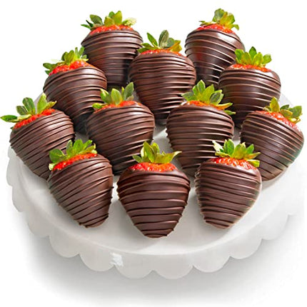 12 Dreamy Dark Chocolate Covered Strawberries