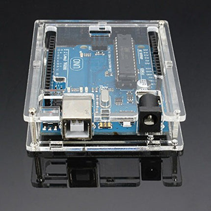 Buy DAOKI Uno R3 Case Enclosure New Transparent Gloss Acrylic Computer Box Compatible with Arduino UNO R3 India