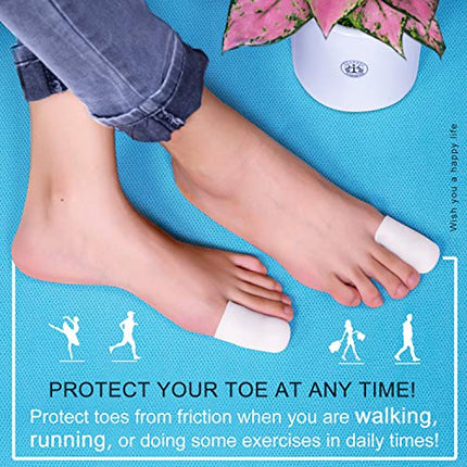 Bukihome 12 PCS Toe Protectors, Silicone Toe Caps to Cushion Toe Blister, Corn, Callus, Great for Running, Walking, Stop Toe Pain