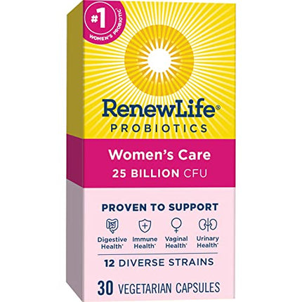 Renew Life Probiotics for Women, 25 Billion CFU Guaranteed, Probiotic Supplement for Digestive, Vaginal And  Immune Health, Shelf Stable, Soy, Dairy And Gluten Free, 30 Capsules in India