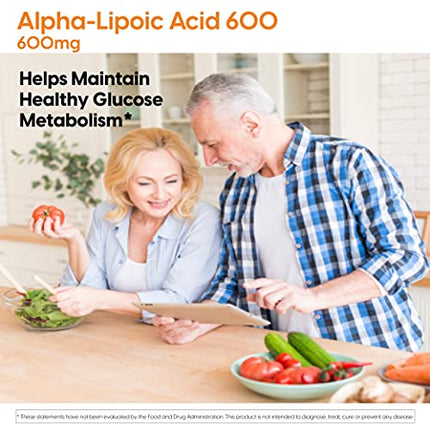 Buy Doctor's  Alpha-Lipoic Acid, Non-GMO, Gluten Free, Vegan, Soy Free, Promotes Healthy Blood Sugar, 600 mg, 60 Veggie Caps India
