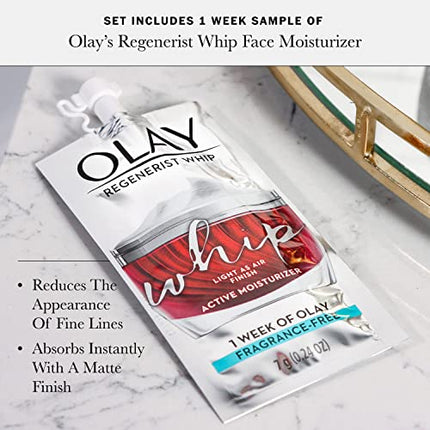 Olay Regenerist Vitamin C + Peptide 24 Brightening + Whip Face Moisturizer Travel/Trial Size Gift Set in India