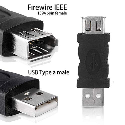 Buy SKYPIA New Firewire IEEE 1394 6 Pin Female F to USB M Male Adaptor Converter in India India