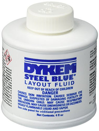 Buy Dykem 80300 Steel Blue Layout Fluid (4oz) | Brush-in-Cap | Fast-Drying | Precision Marking Solution India