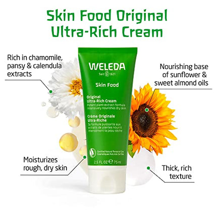 Buy Weleda Skin Food Original Ultra-Rich Body Cream, 2.5 Fluid Ounce, Plant Rich Moisturizer with Pansy, Chamomile and Calendula India