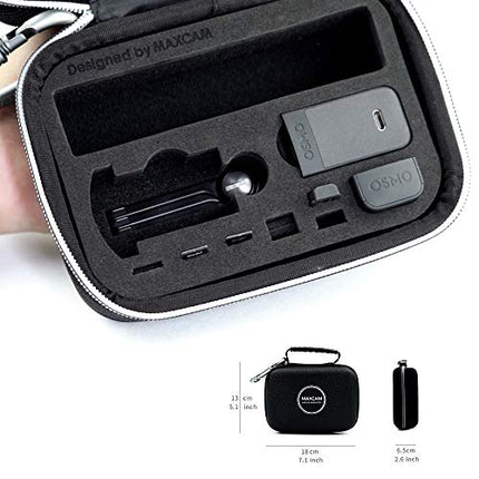 MAXCAM Carrying Small Case Compatible with DJI Pocket 2 Creator Combo (Pocket 2 and Accessories are NOT Included)