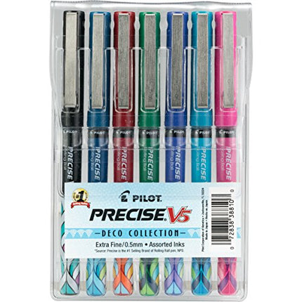 Buy PILOT Precise V5 Stick Deco Collection Liquid Ink Rolling Ball Stick Pens, Extra Fine Point (0.5) in India