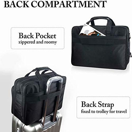 Buy 17 inch Laptop Bag, Travel Briefcase with Organizer, Expandable Large Hybrid Shoulder Bag, Water in India.