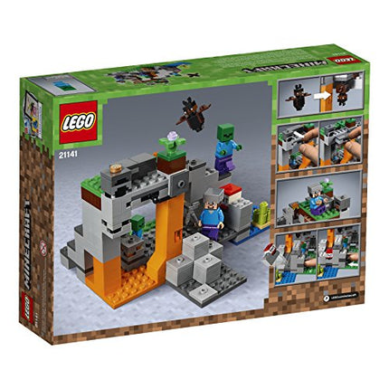 LEGO Minecraft The Zombie Cave 21141 Building Kit with Popular Minecraft Characters Steve and Zombie Figure, separate TNT Toy, Coal and more for Creative Play (241 Pieces)