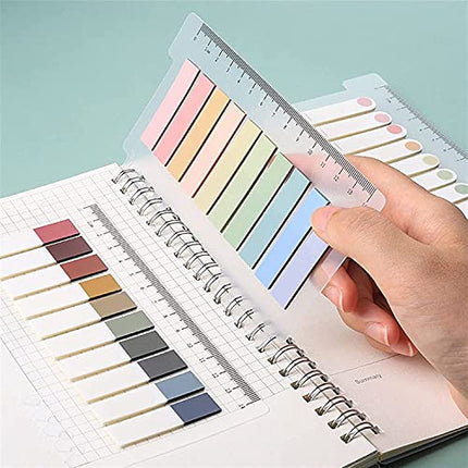 Morandi Sticky Notes, Writable Index Tabs, Set of 10 x 3 Packs Colorful Macaron Memo Stickers, for Books, Folders, Monitors, 200 Pieces/Pack, Vintage in India