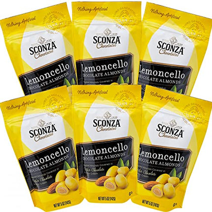 Buy Lemoncello Chocolate Covered Almonds - By Sconza - Roasted Almond Covered in White Chocolate and in India
