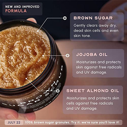 Brooklyn Botany Brown Sugar Body Scrub - Moisturizing and Exfoliating Body, Face, Hand, Foot Scrub - Fights Acne, Fine Lines & Wrinkles, Great Gifts For Women & Men - 10 oz in India