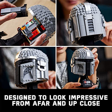 LEGO Star Wars The Mandalorian Helmet 75328 Building Set for Adults (584 Pieces)