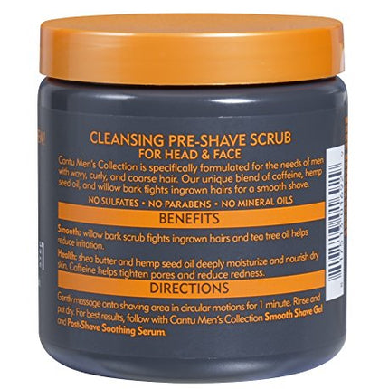 Cantu Mens Cleansing Pre-shave Scrub, 8 Oz
