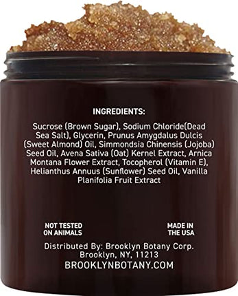 Brooklyn Botany Brown Sugar Body Scrub - Moisturizing and Exfoliating Body, Face, Hand, Foot Scrub - Fights Acne, Fine Lines & Wrinkles, Great Gifts For Women & Men - 10 oz in India