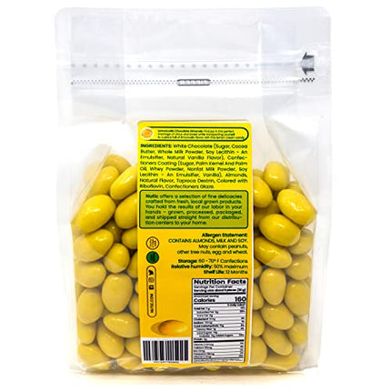 Buy Lemoncello Chocolate Covered Almonds By Nutic | 2 Lb | Roasted Almond Covered in White Chocolate and Lemon Creme Candy India