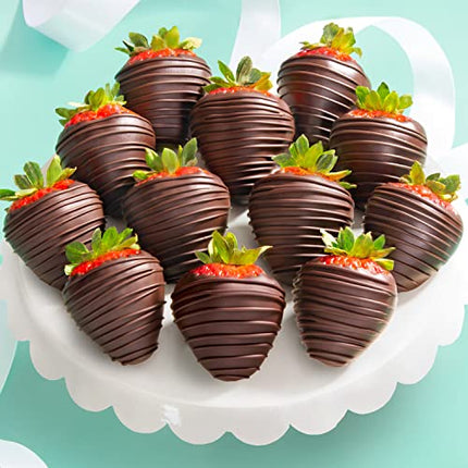 12 Dreamy Dark Chocolate Covered Strawberries