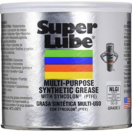 Super Lube 41160 Synthetic Grease (NLGI 2), 14.1 oz Canister, Translucent White in India