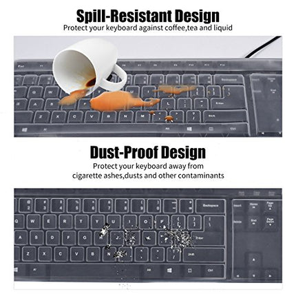 Buy Clear Desktop Computer Keyboard Cover Skin for PC 104/107 Keys Standard Keyboard, Anti Dust Waterproof Keyboard Protector Skin India