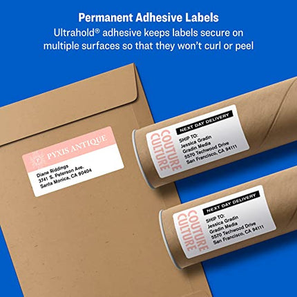 Buy Avery Shipping Address Labels, Laser Printers, 250 Labels, 2x4 Labels, Permanent Adhesive, TrueBlock (5263) India