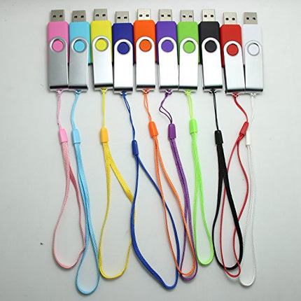 Buy 50PCS Pack 7-Inch Colorful Hand Wrist Strap Lanyard for USB Flash Drive, Keys, Keychain, ID Badge in India.