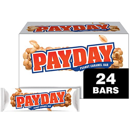 PAYDAY Peanut Caramel Candy Bars, 1.85 oz (24 Count)