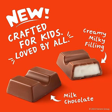 Kinder Chocolate Mini, 29.2 Oz Bulk Pack, Milk Chocolate Bar With Creamy Milky Filling, Individually Wrapped Candy