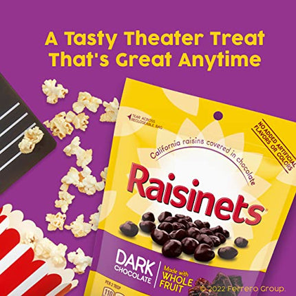 Buy Raisinets, Dark Chocolate Covered California Raisins, 8.0 oz Resealable Bag, Bulk 8 pack India
