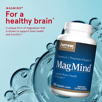 Jarrow Formulas MagMind - Includes Magnesium L-Threonate (Magtein) - Supports Brain Health And Function - 90 Capsules - 30 Servings (PACKAGING MAY VARY) in India