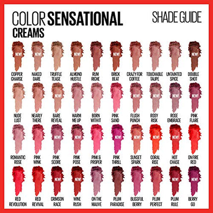 Buy Maybelline Color Sensational Lipstick, Lip Makeup, Cream Finish, Hydrating Lipstick, Nude Lust, Nude 0.15 oz India