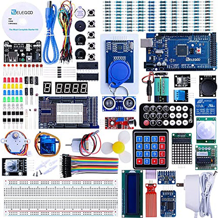 Buy ELEGOO Mega R3 Project The Most Complete Ultimate Starter Kit w/ TUTORIAL Compatible with Arduino IDE India