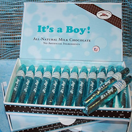 Buy It's a Boy Blue Chocolate Cigars - Box of 24 India
