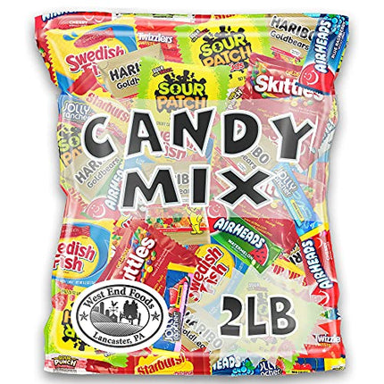 Bundle of Assorted Candy (32 oz) of Gummy Bears, Swedish Fish, Twizzlers and Many More for Snacks