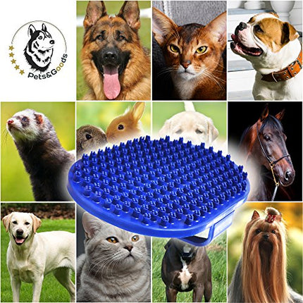 Dog Grooming Brush - Dog Bath Brush - Cat Grooming Brush - Dog Washing Brush - Rubber Dog Brush - Dog Hair Brush - Dog Shedding Brush - Pet Shampoo Brush for Dogs and Cats with Short or Long Hair in India
