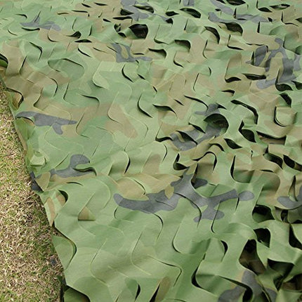 HYOUT Camouflage Netting, Camo Net Woodland Blinds Great for Military Sunshade Camping Shooting Hunting Party Decoration 1.5x2M/5x6.5ft