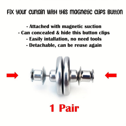 Magnetic Clip Button  Curtain Holder