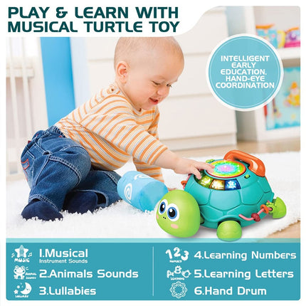 crawling toys for infants-Musical Toy--Moving Toy-Educational Toy--educational toys for 1 year old-Turtle Toy