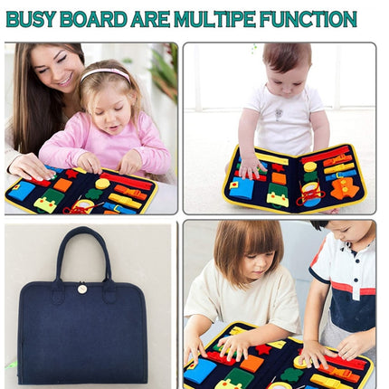 Montessori Busy Board for Toddlers: Educational Toy 